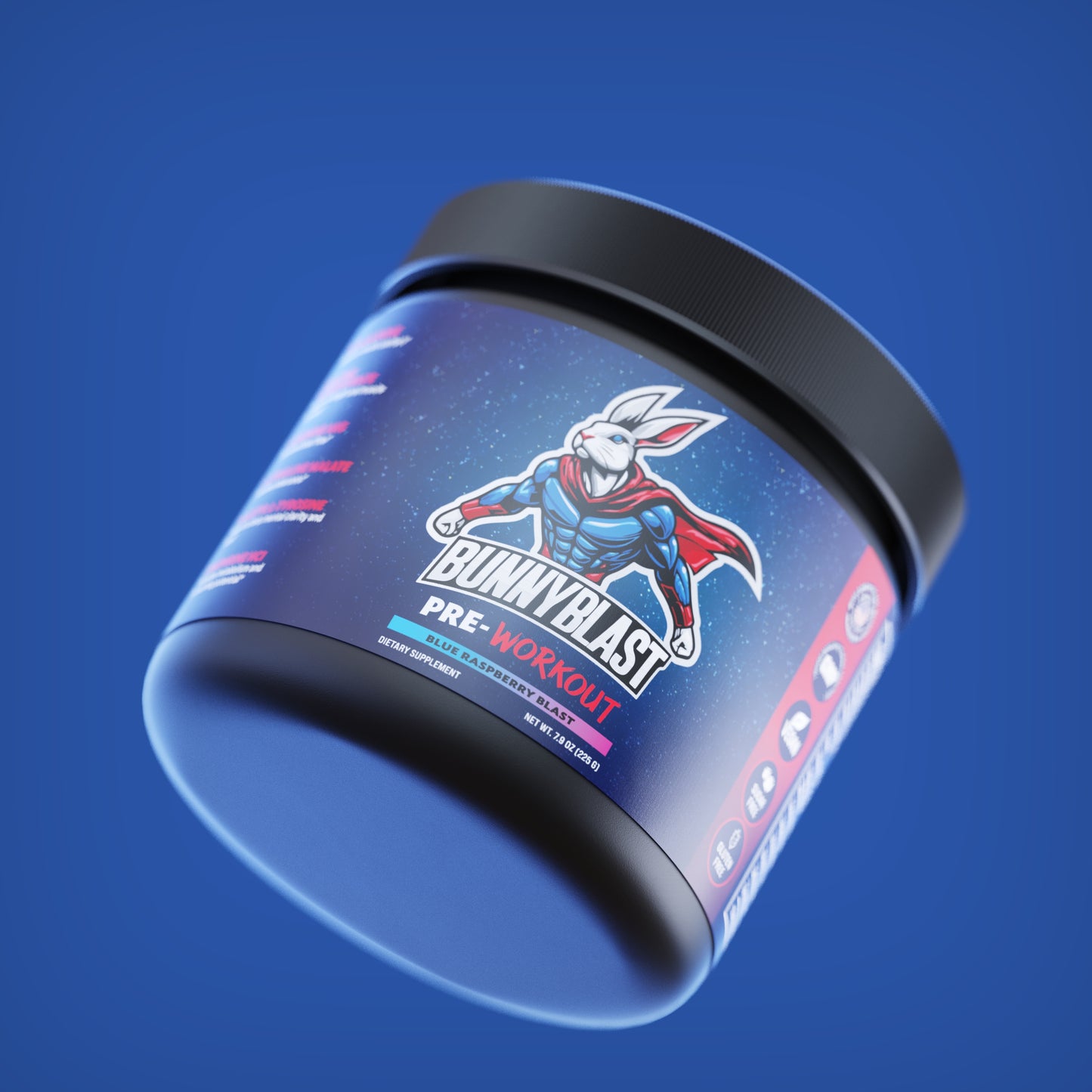 Bunnyblast Pre-Workout (Blue Raspberry Blast)