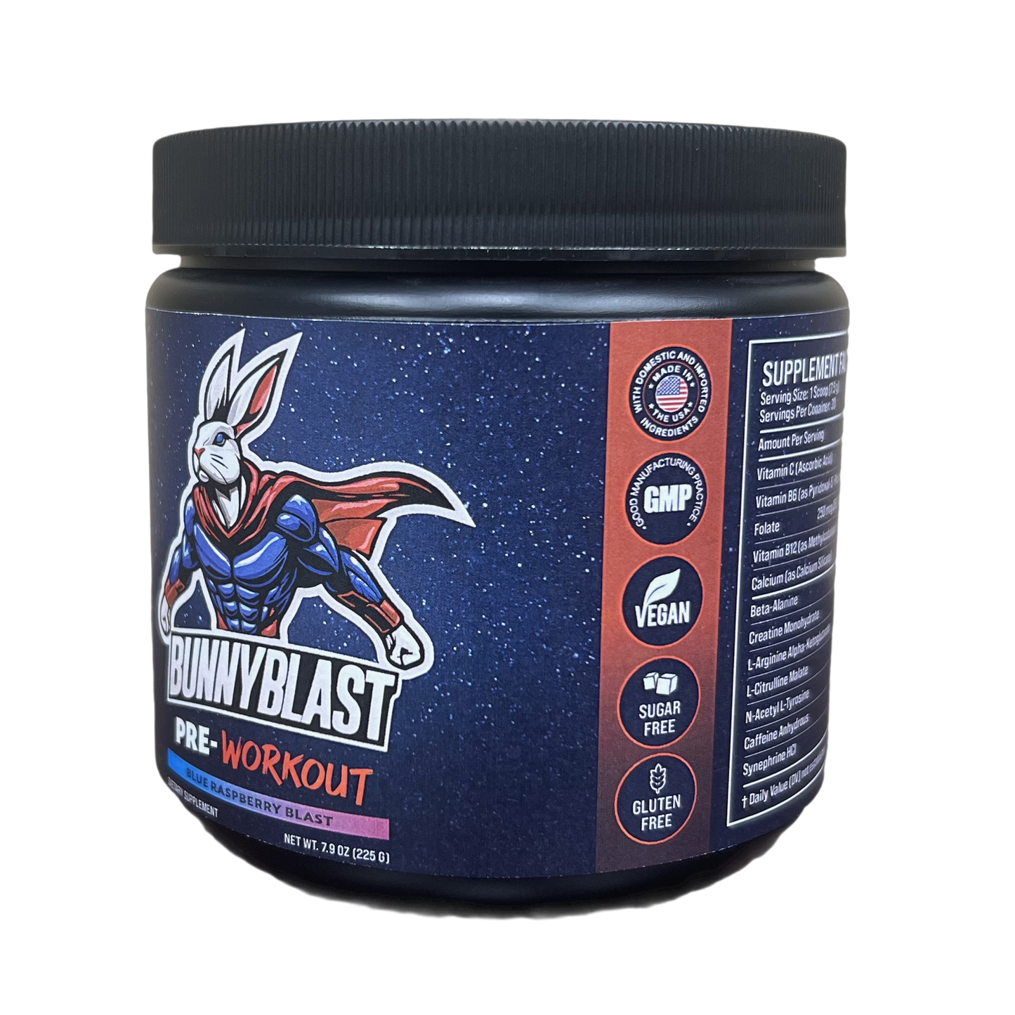 Bunnyblast Pre-Workout (Blue Raspberry Blast)